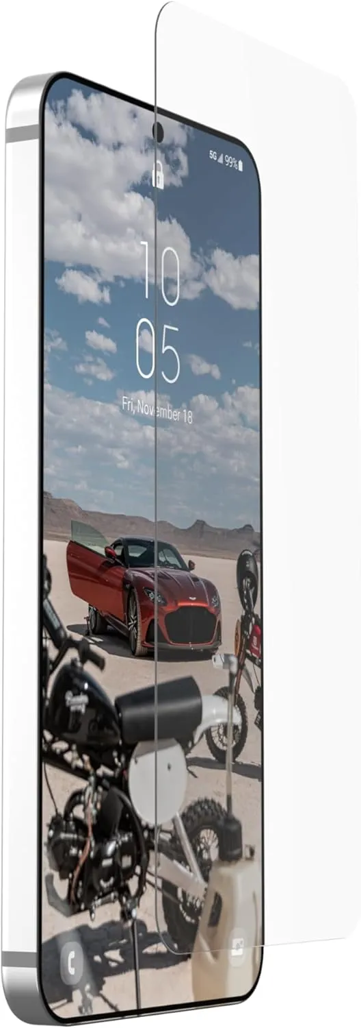 URBAN ARMOR GEAR UAG Designed for Samsung Galaxy S24 Plus 6.7" Screen Protector, Ultra Clear HD Double-strengthened Tempered Glass Scratch Resistant Anti-Fingerprint Anti-Reflective Glass Shield Plus