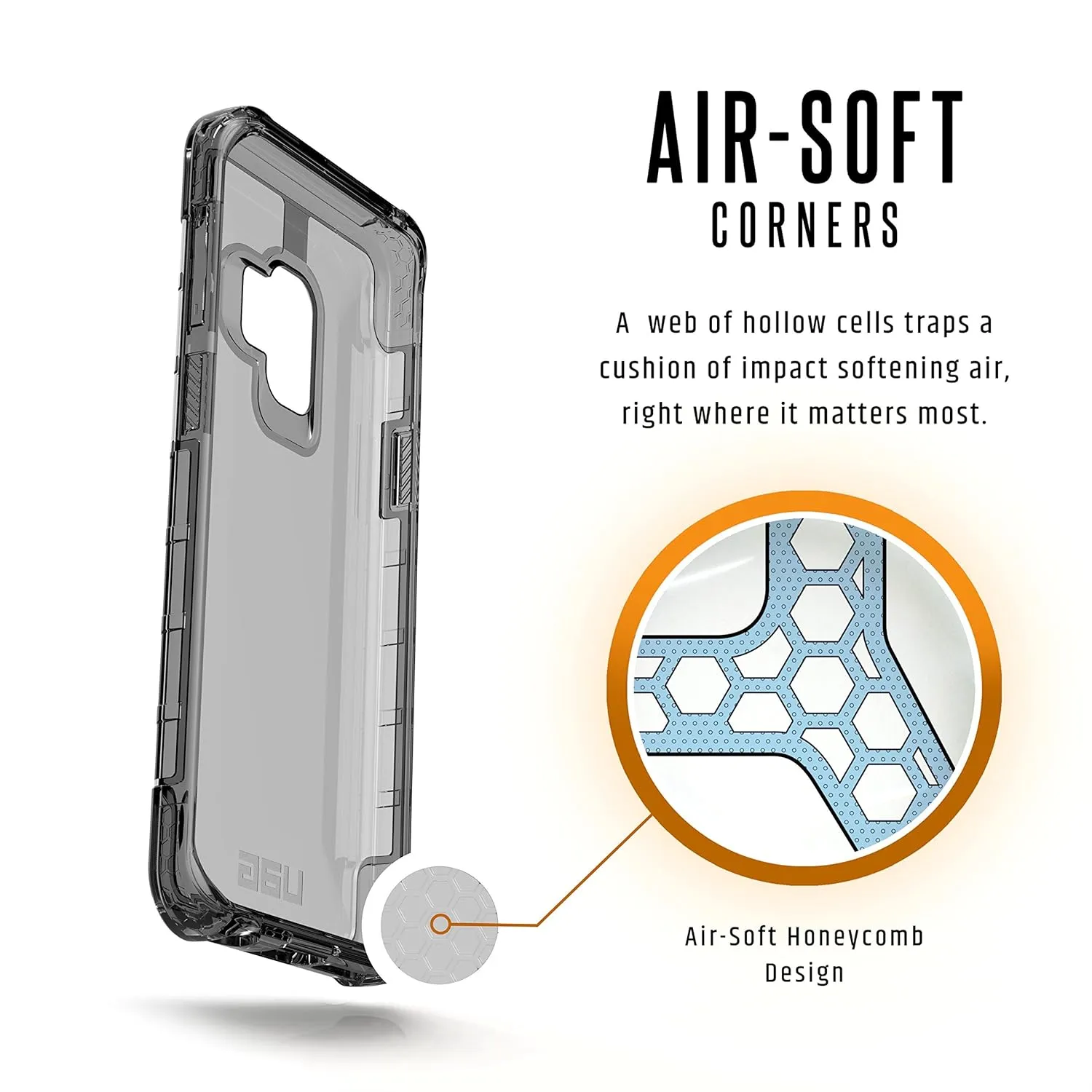 URBAN ARMOR GEAR UAG Designed for Samsung Galaxy S9 [5.8-inch Screen] Plyo Feather-Light Rugged [Ice] Military Drop Tested Phone Case