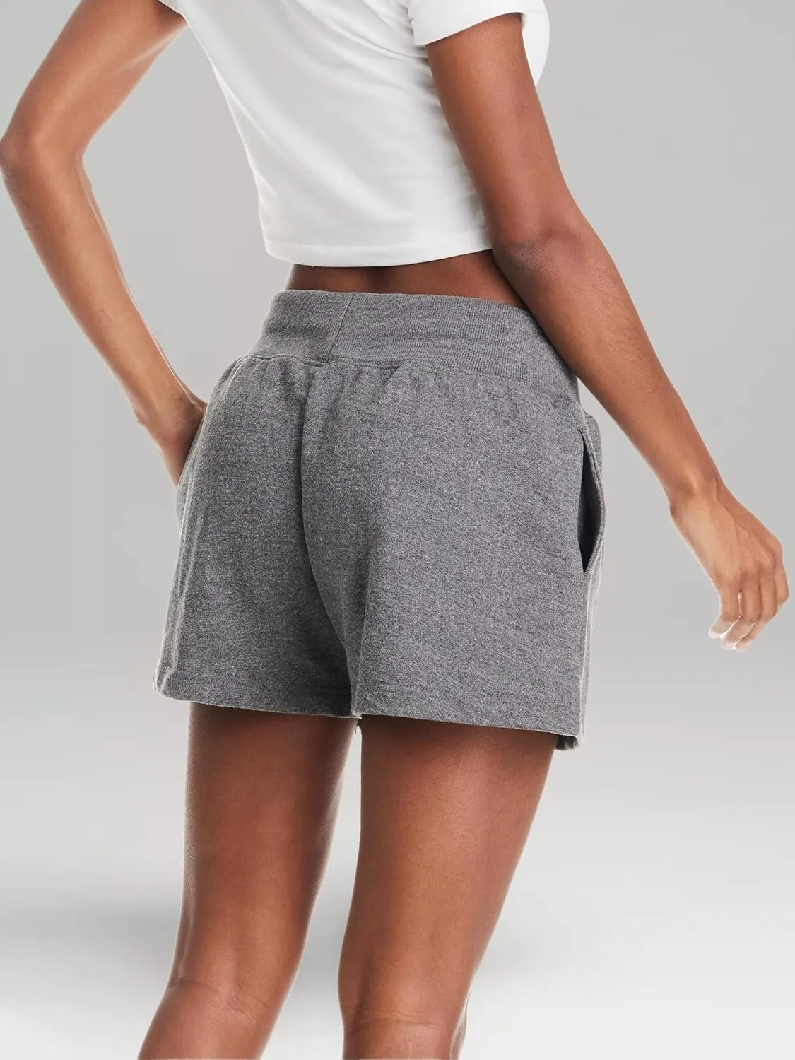 U.S. Polo Assn. French Terry Sweat Shorts Women, Poly-Cotton Lounge Sweatpants Shorts for Women