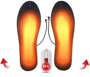 USB Rechargeable Heated Shoe Pads, DIY Customizable Electric Powered Heated Insoles for Outdoor, Camping, Skiing, Hunting, Winter Insole Foot Warmers for Men and Women (Woman:35-39)