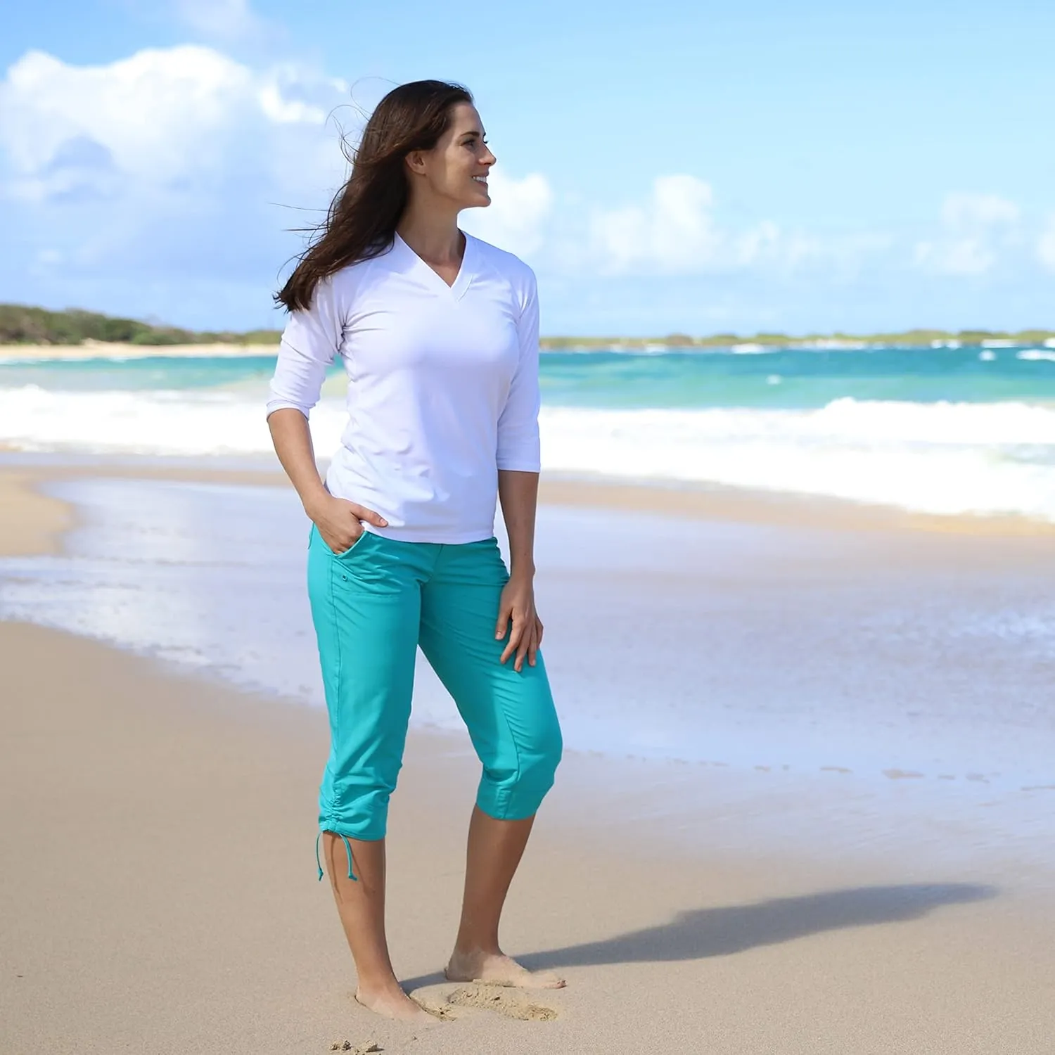 UV SKINZ Women’s UPF 50  Beach Capris