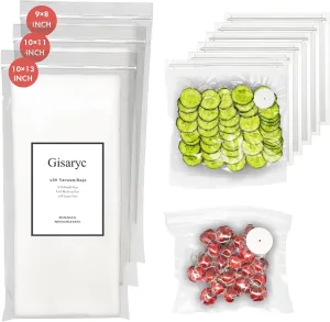 Vacuum Sealer Bags (30 Pcs), Double Zipper Air Valve Vacuum Sealing, for Food Freshness Preservation, Reusable Vacuum Storage Bag (30 Bags)