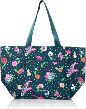 Vera Bradley Women's Recycled Lighten Up Reactive Drawstring Family Tote Bag