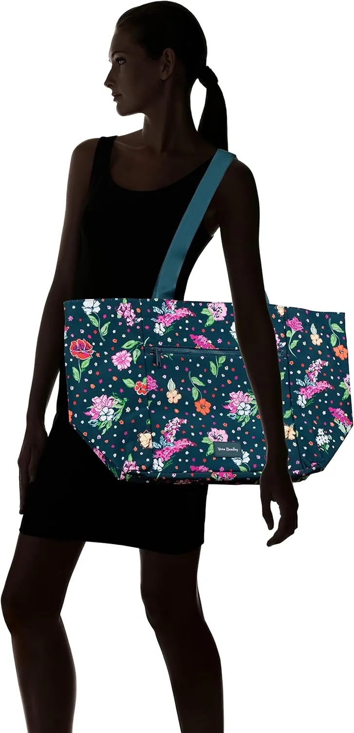 Vera Bradley Women's Recycled Lighten Up Reactive Drawstring Family Tote Bag