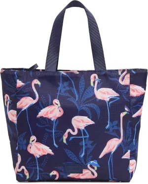 Vera Bradley Women's Ripstop Lunch Tote Lunch Bag, Flamingo Party, One Size