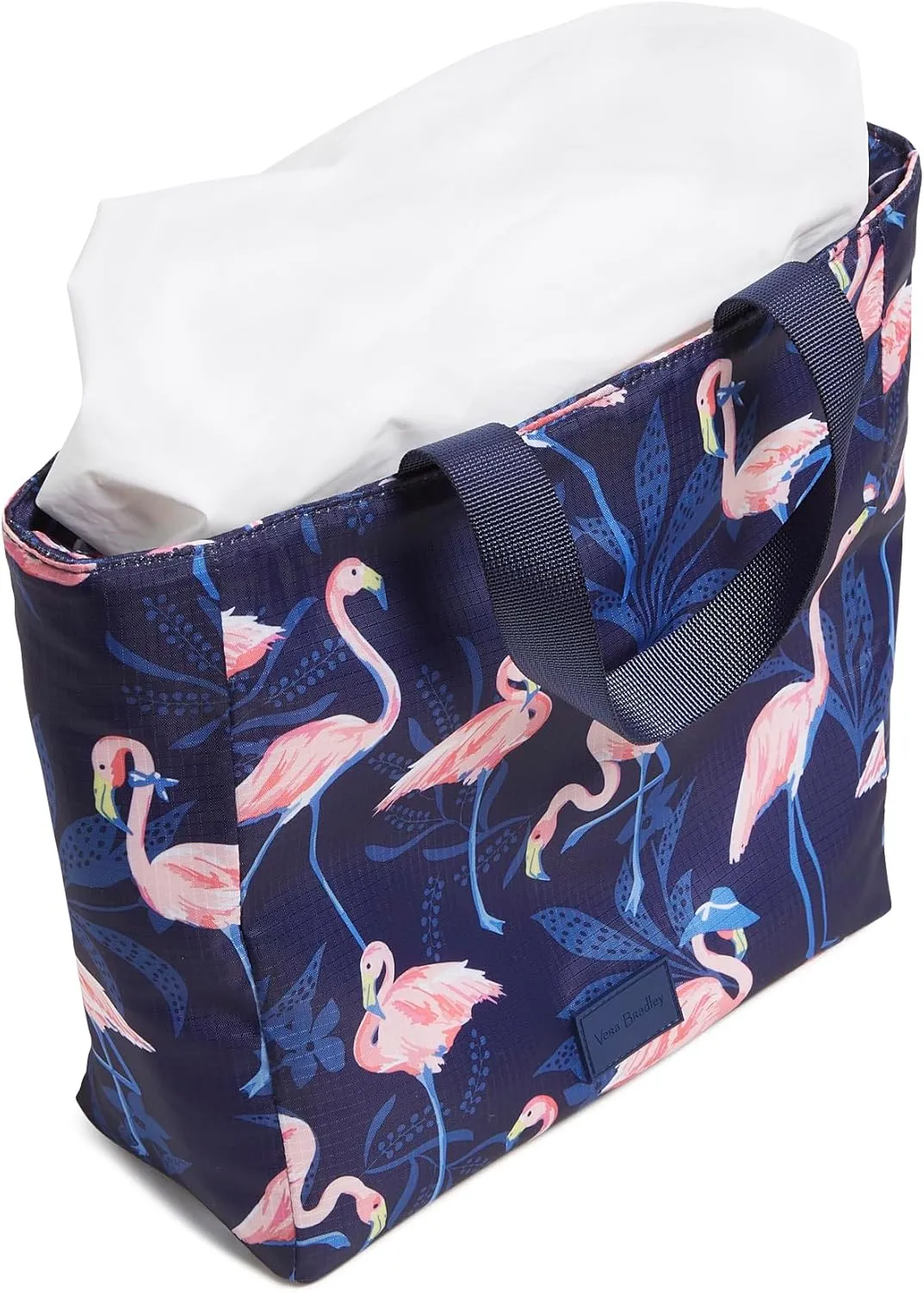 Vera Bradley Women's Ripstop Lunch Tote Lunch Bag, Flamingo Party, One Size