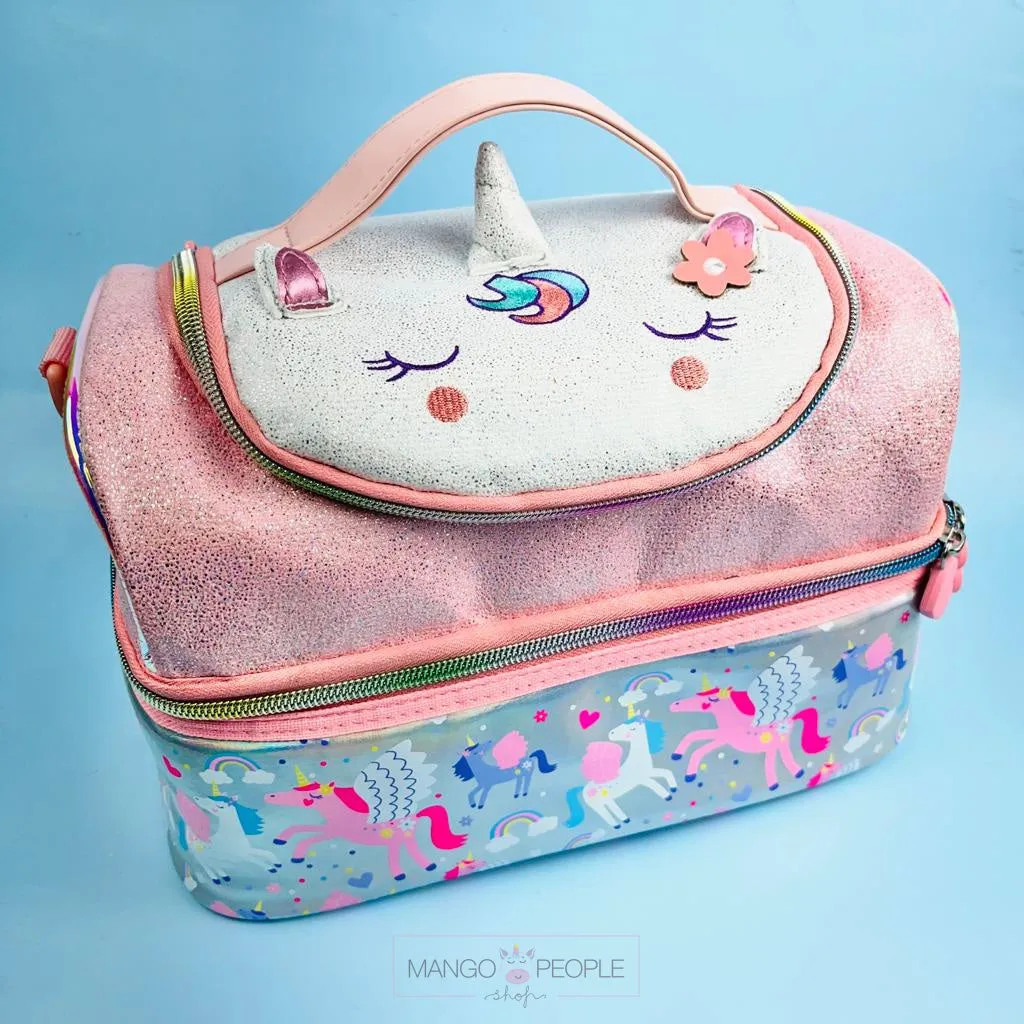 VEST Multipurpose Thermal Double Decker Lunch Bag With Multiple Sections
