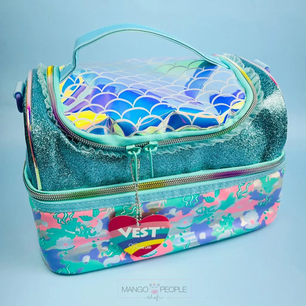 VEST Multipurpose Thermal Double Decker Lunch Bag With Multiple Sections