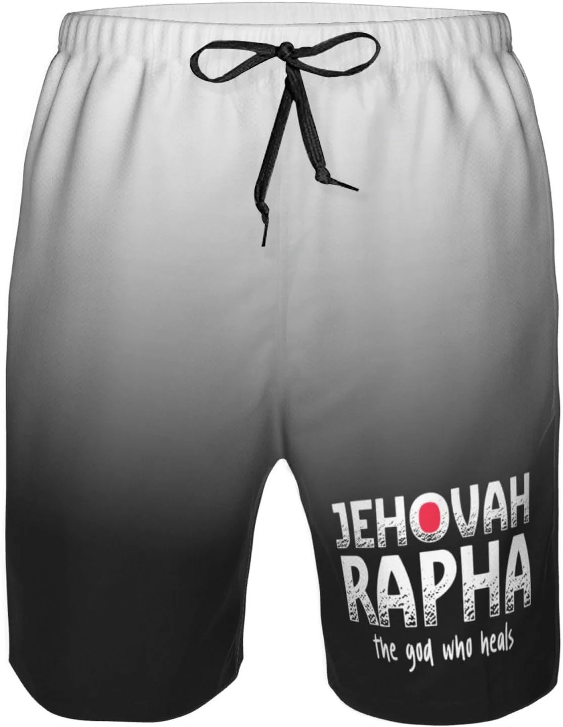 Vintage Jehovah Rapha The god who Heals Men's Swim Trunks Quick Dry Beach Board Shorts Swimwear Bathing Suits,
