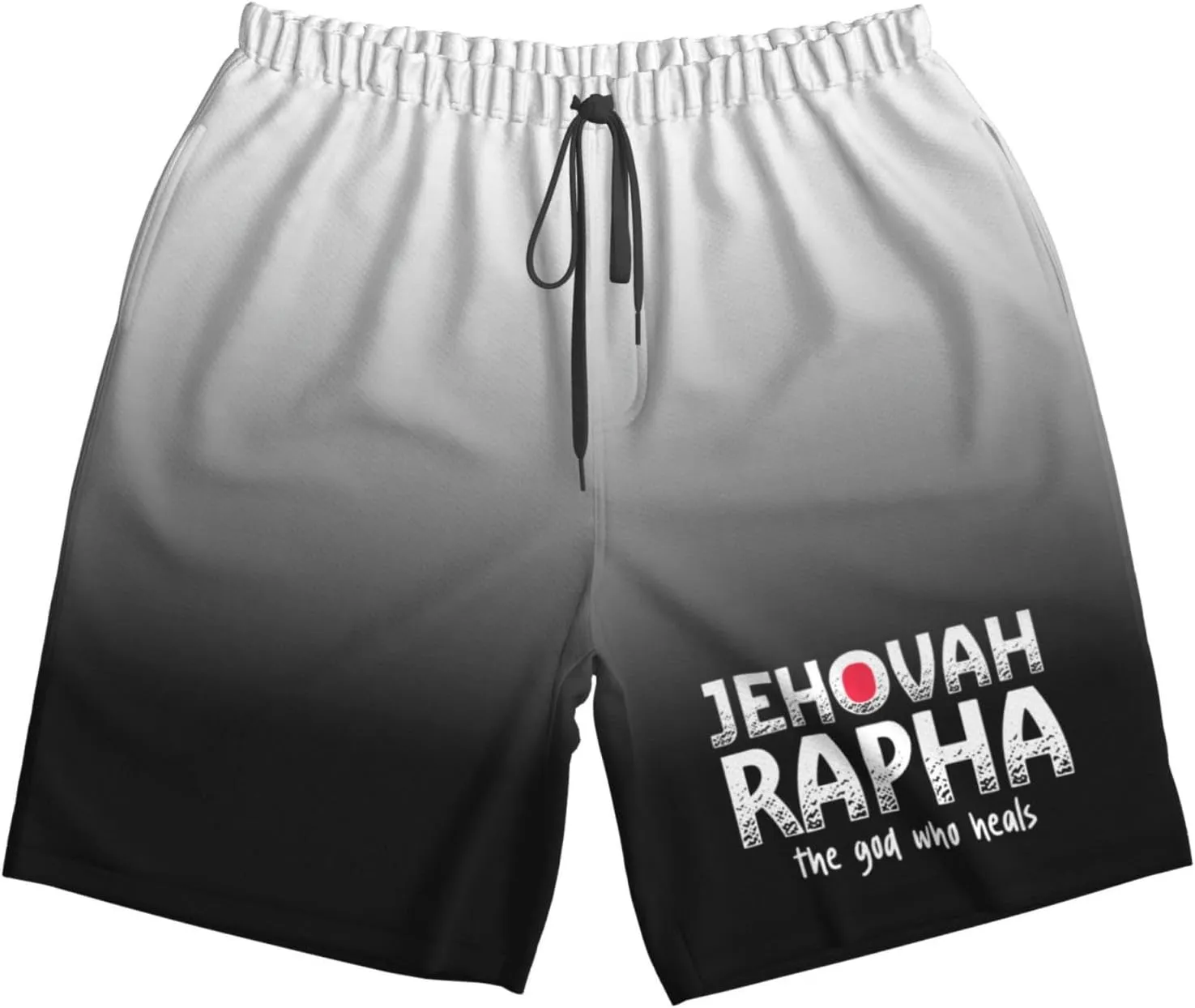Vintage Jehovah Rapha The god who Heals Men's Swim Trunks Quick Dry Beach Board Shorts Swimwear Bathing Suits,