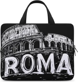 Vintage Roman Architecture Funny Laptop Bag Sleeve Portable Computer Carrying Case Cover Unisex 10inch