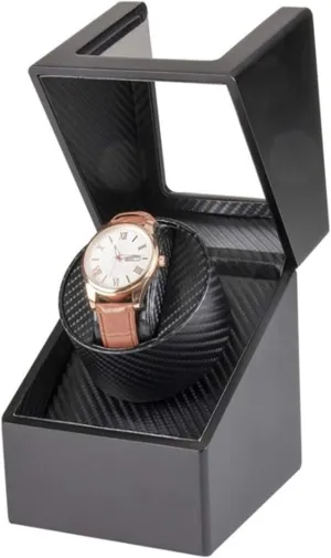 Watch Case Automatic Single Paint Watch Winder Board Wood Winding Jewelry Stora Box Case Holder Motor Shaker Watch Mover Watch Box