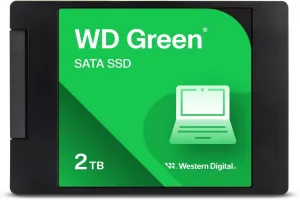 Western Digital 2TB WD Green Internal PC SSD Solid State Drive - SATA III 6 Gb/s, 2.5"/7mm, Up to 550 MB/s - WDS200T2G0A