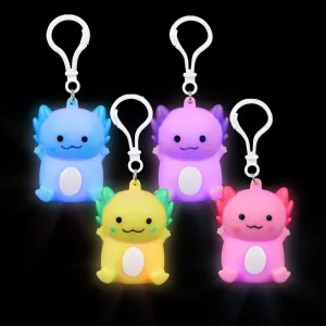 Wholesale Light Up Axolotl Keychain 2.5