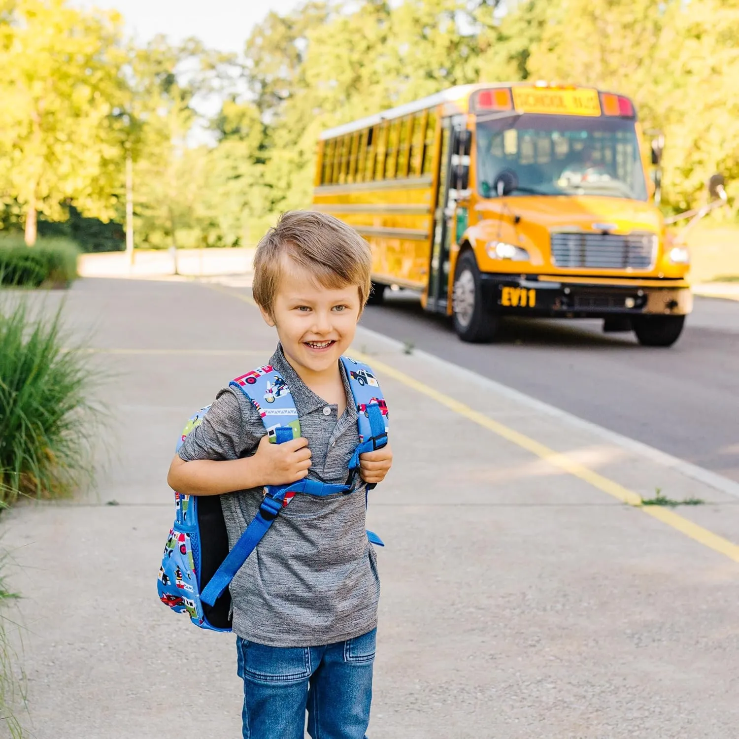 Wildkin ECO rPET 15-inch Kids Backpack – Sustainable, Padded, Adjustable – Heroes