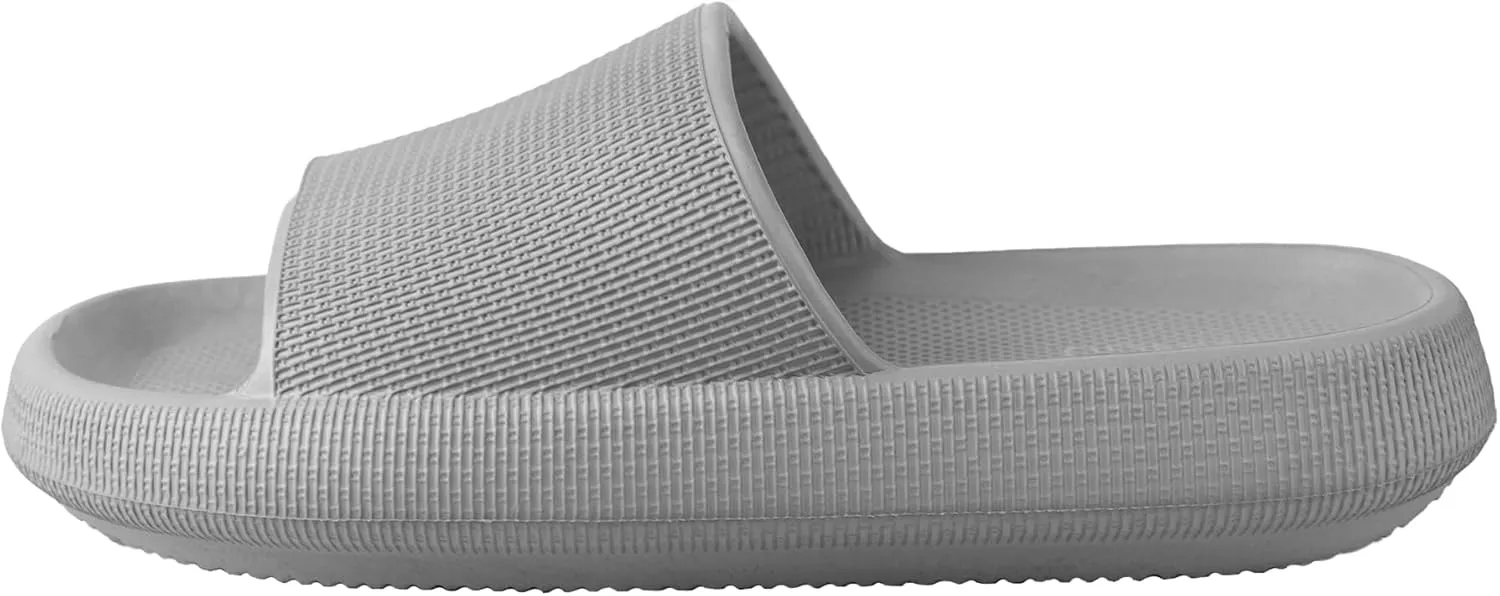 Wingu Pillow Slippers for Women and Men - Non-Slip EVA Shower Sandals | Thick 1.77-Inch Sole Slides for Indoor & Outdoor | Cloud Comfort, Quick-Dry, Lightweight House Shoes