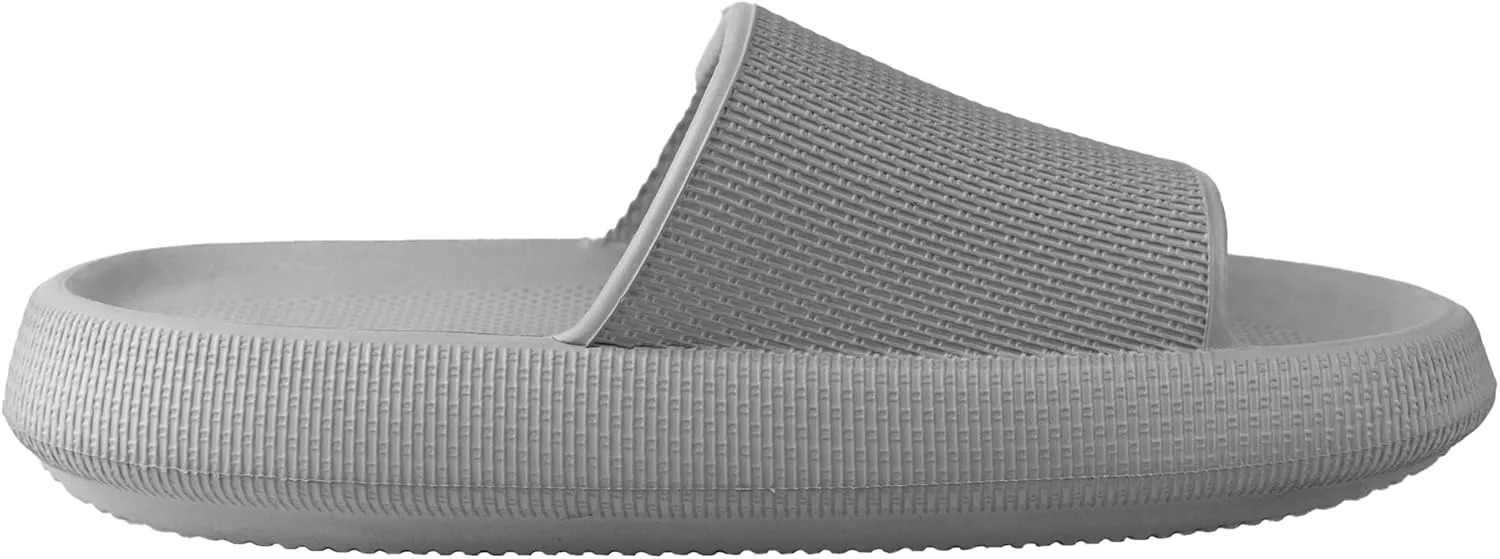 Wingu Pillow Slippers for Women and Men - Non-Slip EVA Shower Sandals | Thick 1.77-Inch Sole Slides for Indoor & Outdoor | Cloud Comfort, Quick-Dry, Lightweight House Shoes