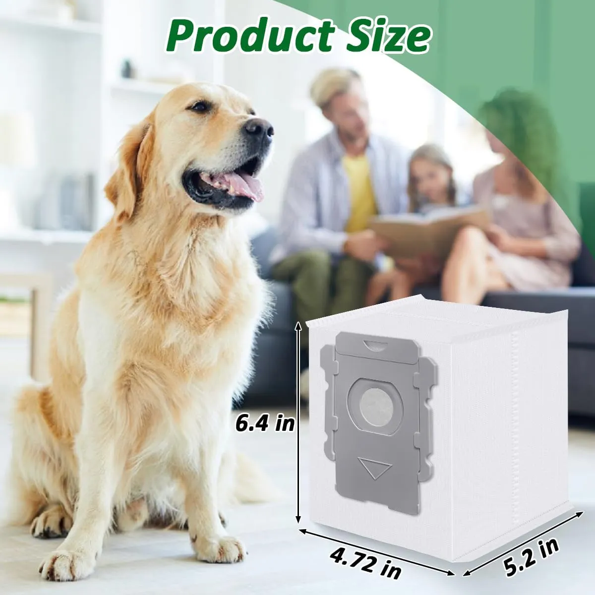 WKZO 12 Pcs Dirt Disposal Bags Replacement Parts for iRobot Roomba i1 ,i3 , i4 , i5 , i7 , i8 , j5 , j7 , Combo j7 , j8 , j9 , Combo j9 ,i & s & j Series Clean Base Automatic Vacuum Bags