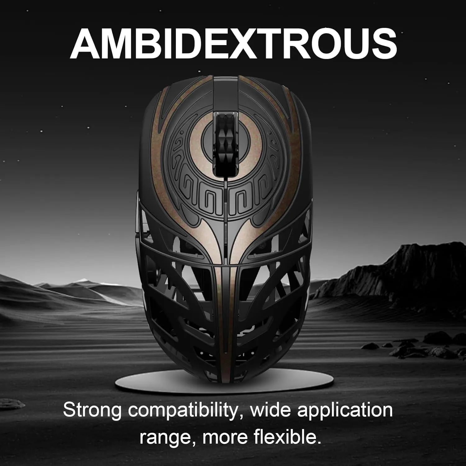 WLMOUSE Strider Magnesium Gaming Mouse 45g Superlight Magnesium Alloy Wireless Gaming Mouse, 125-8000Hz (Adjustable) Wireless Polling Rate, PAW 3950 HS Sensor, for PC/Laptop/Mac(Strider TTC-Black)