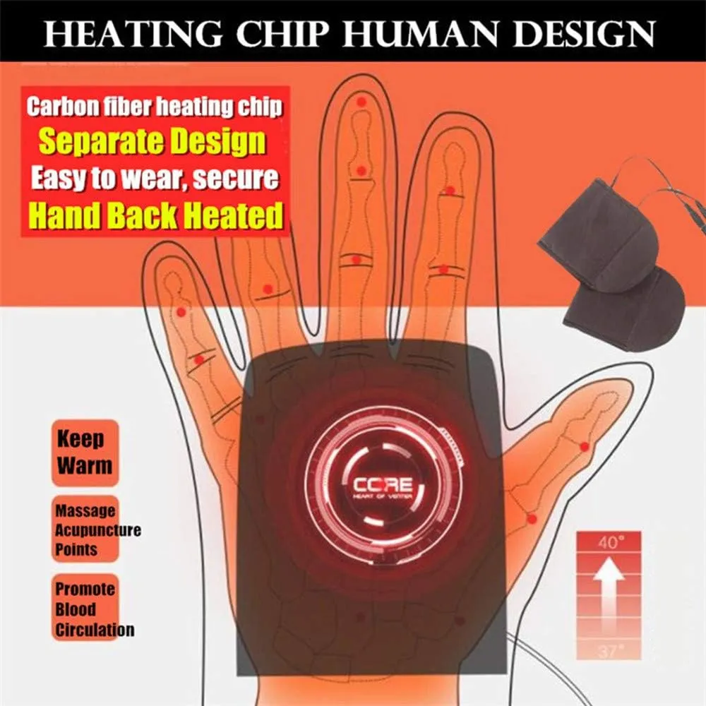 Women's & Men's 2 Pack USB Heated Gloves Mitten Winter Hands Warm Laptop Gloves, Knitting Hands Full & Half Heated Fingerless Heating Warmer Washable Design (Deep Gray Gray)