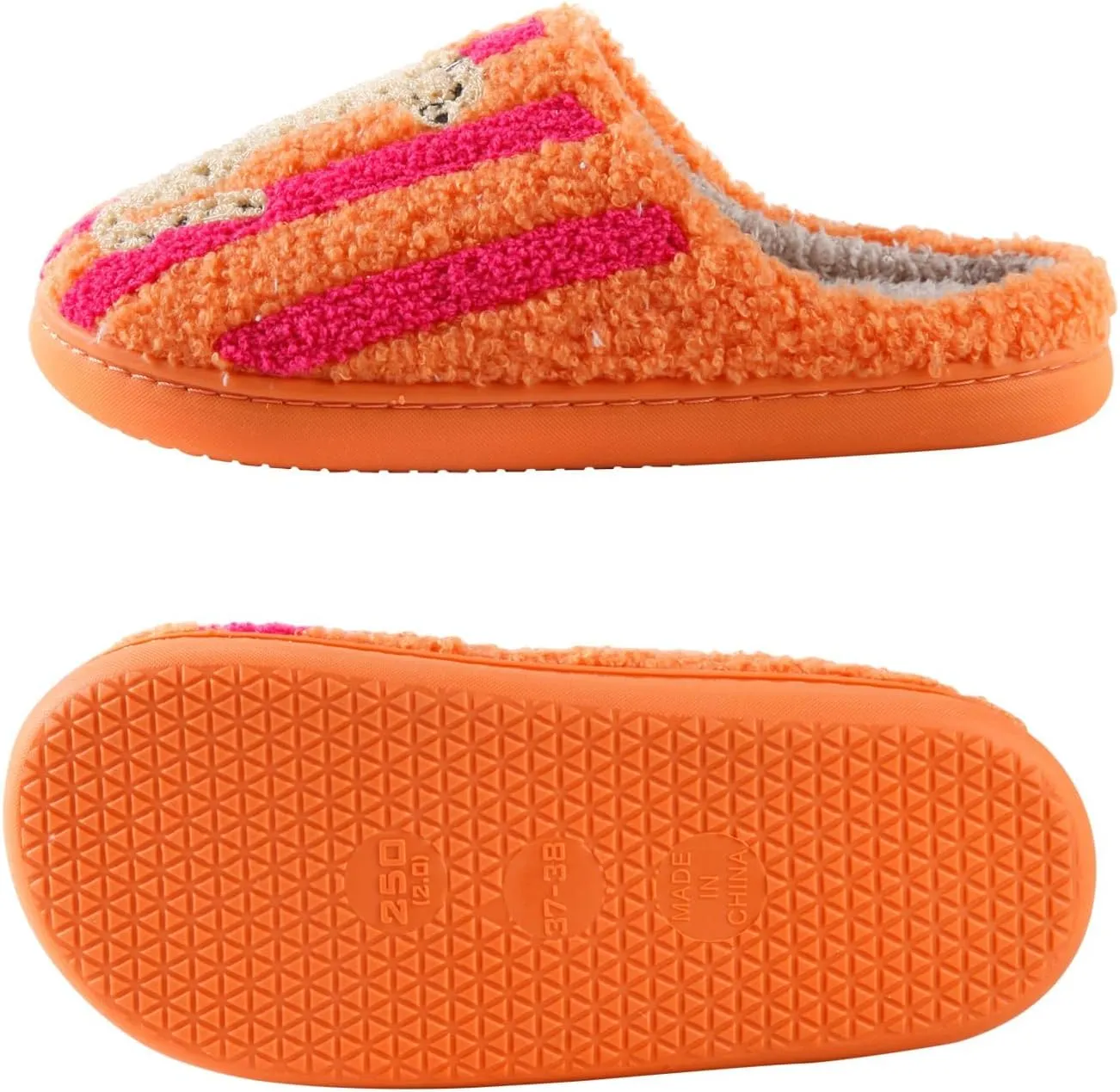 Women's & Men's Fluffy Plush Slippers - Cute Cartoon Animal House Slippers - Cuddly Warm Indoor/Outdoor Fuzzy Memory Foam Retro Home Couple Shoes