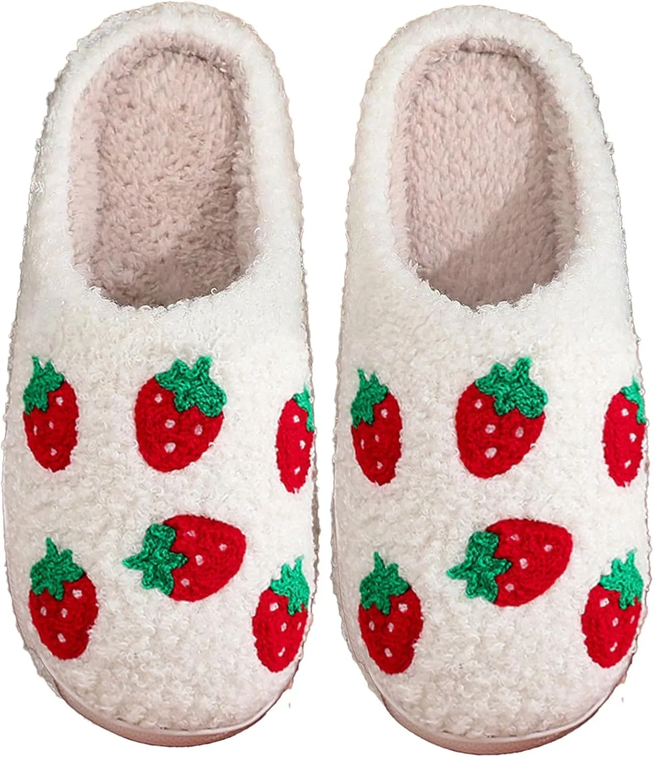 Women's & Men's Fluffy Plush Slippers - Cute Cartoon Animal House Slippers - Cuddly Warm Indoor/Outdoor Fuzzy Memory Foam Retro Home Couple Shoes