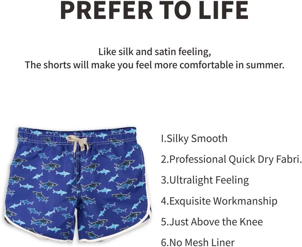 Womens Board Shorts Beach Quick Dry Fabric Swim Slim Trunks Ocean Travel Sports