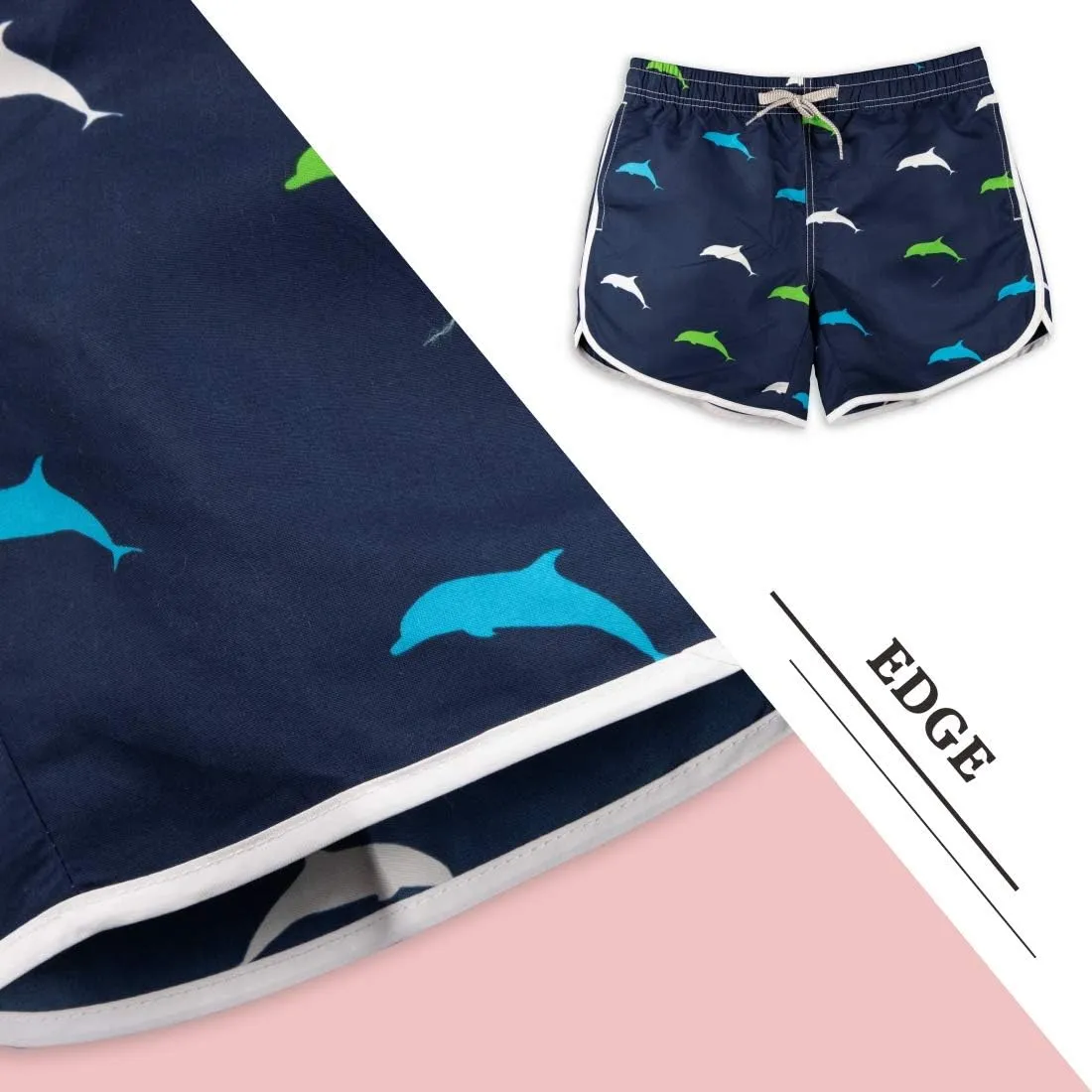 Womens Board Shorts Beach Quick Dry Fabric Swim Slim Trunks Ocean Travel Sports