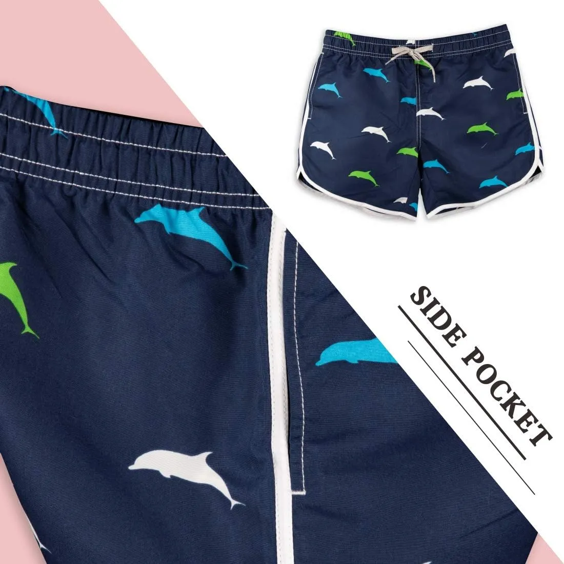Womens Board Shorts Beach Quick Dry Fabric Swim Slim Trunks Ocean Travel Sports