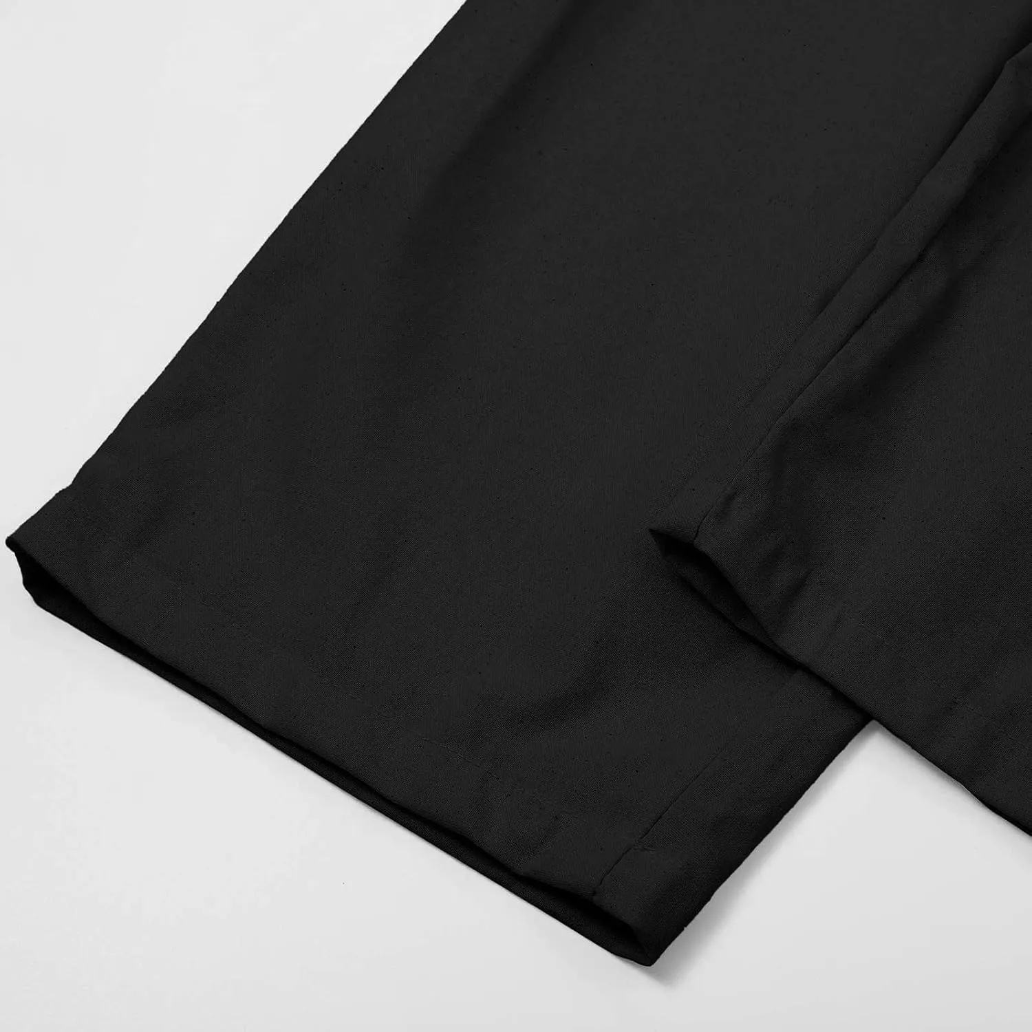 Women's Cotton Linen Summer Palazzo Pants Flowy Wide Leg Beach Trousers Pockets Lounge Plain Drawstring Trousers