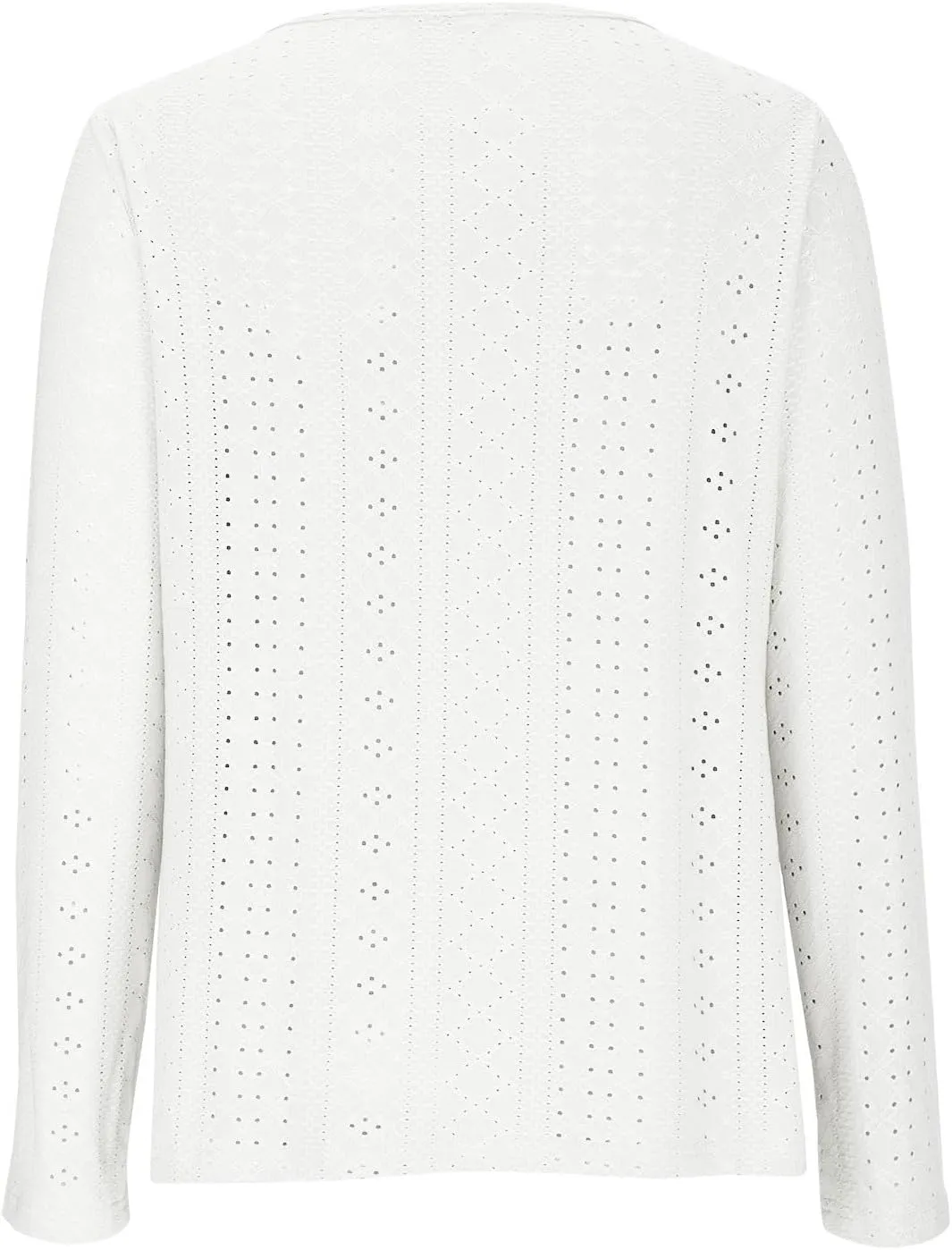 Womens Fashion Tops Eyelet Embroidery Long Sleeve Button Dwon Shirts Loose Casual 2024 Fall Clothes Comfy Shirt