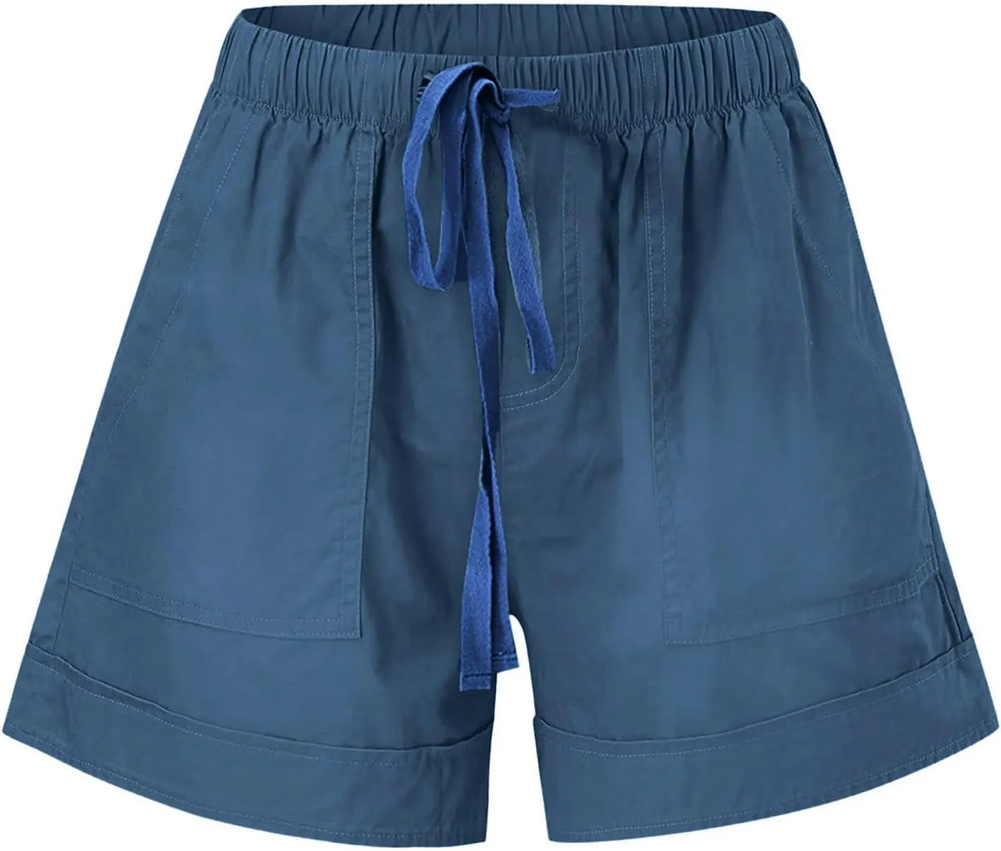 Womens Shorts Casual Summer 2025 Beach Vacation Plus Size Elastic Waist Drawstring with Pockets Comfy Trendy Clothes