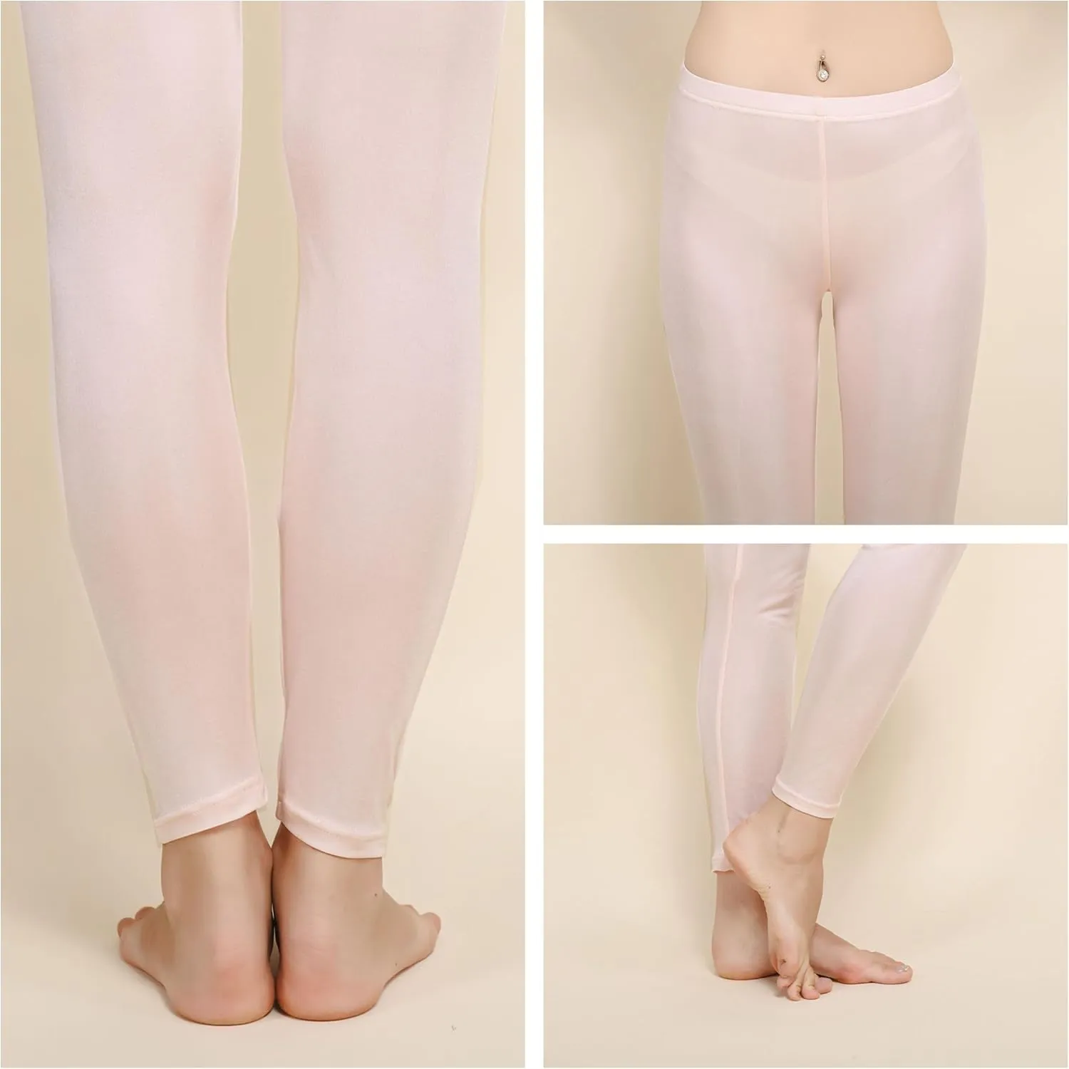Womens Silk Thermal Long Johns Bottom Mulberry Silk Lightweight Base Layer Underwear Pants