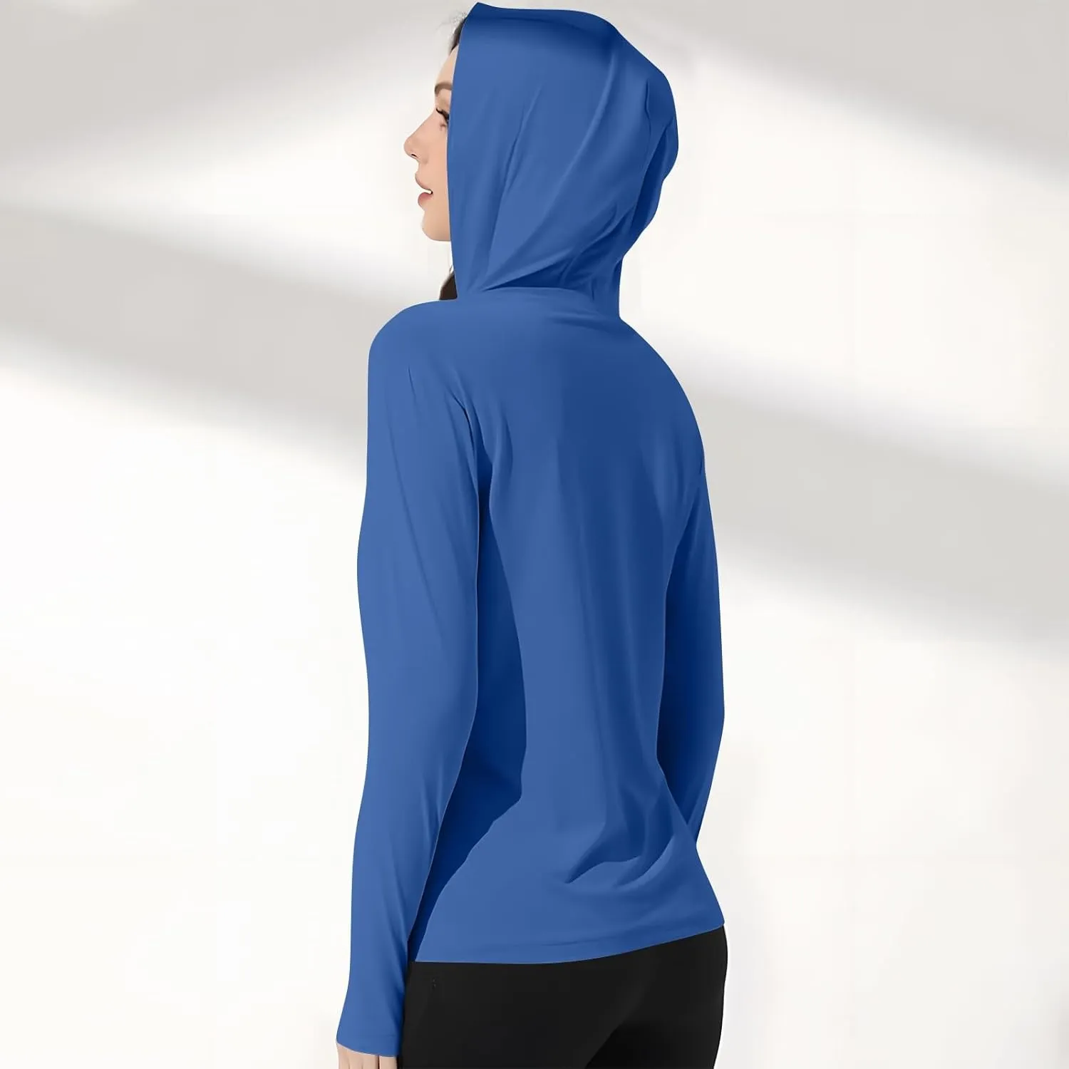Women's UPF 50  Sun Shirts Trendy 2025 Lightweight SPF Jacket UV Protection Long Sleeve Full Zip Thumb Holes Clothing