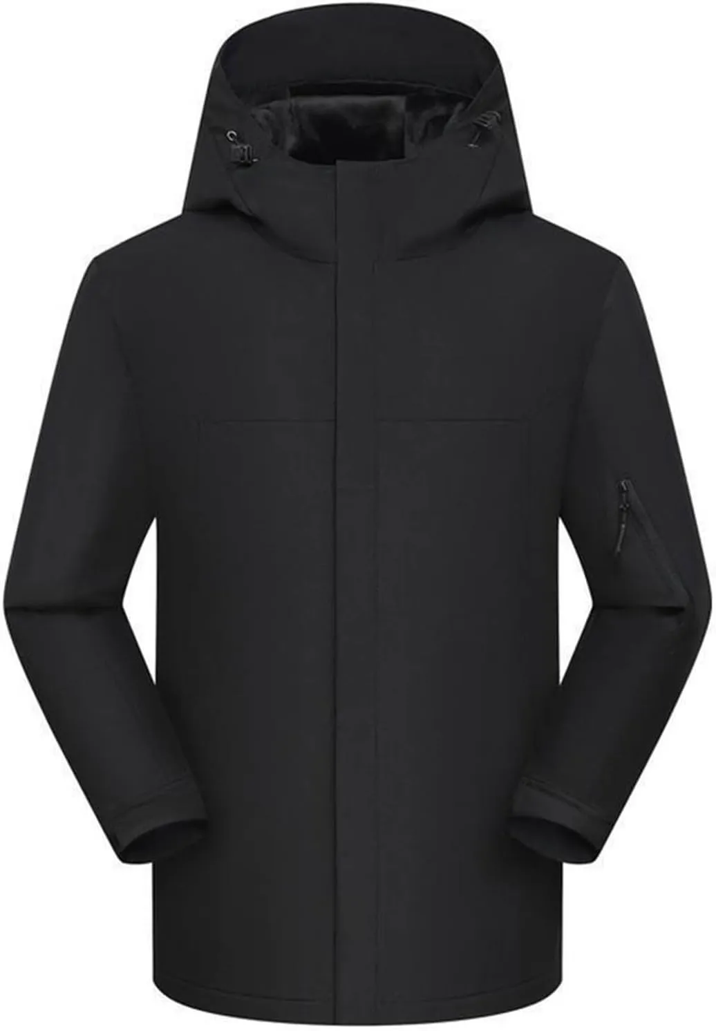 Women's Waterproof Ski Jackets Warm Long Sleeve Zip Pocket Hooded Jacket Windproof Hiking Jacket for Women Winter