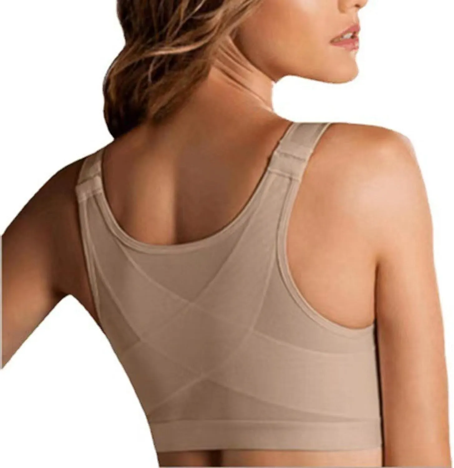 Womens Wireless Sports Bras 4PC Front Hook Comfortable with Wide Straps and Sheer Mesh Training Fitness Bralette 2025