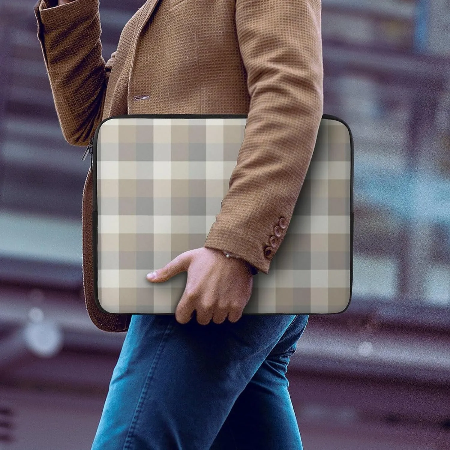 Wooden Wood Planks All Print Hands Free Withdrawal Laptop Bag Unisex
