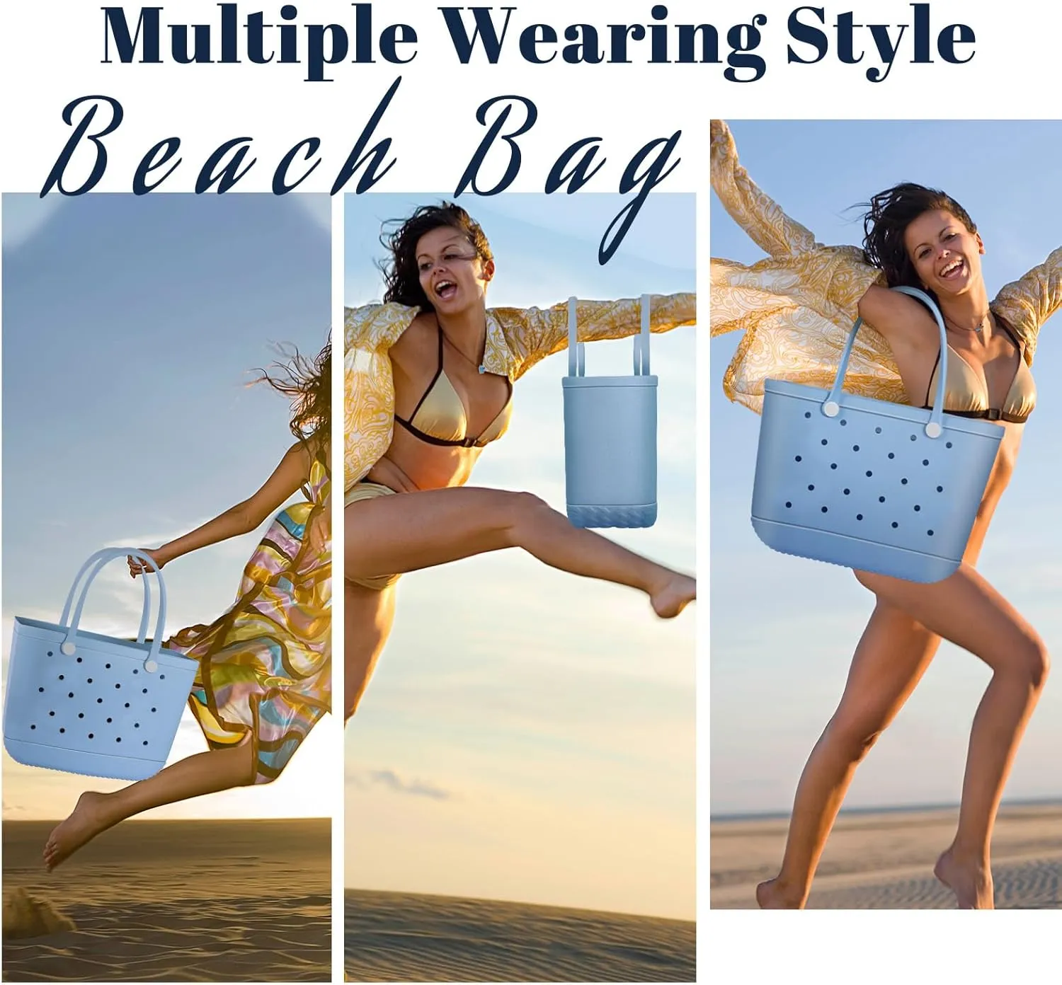 X-Large Rubber Tote Bag Waterproof Beach Washable Handbag Storage Bags Durable Modern Travel SportsTote Bag
