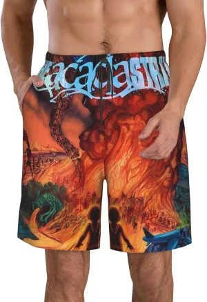 XENITE The Acacia Music and Strain Mens Swim Trunks Swim Shorts with Mesh Lining Beach Shorts Bathing Suits