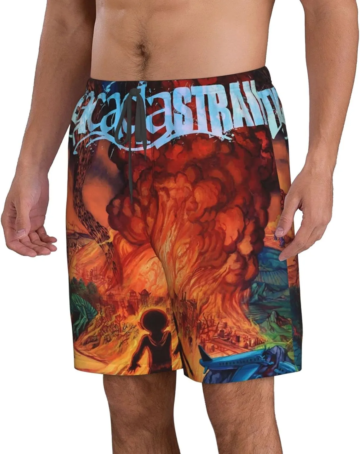 XENITE The Acacia Music and Strain Mens Swim Trunks Swim Shorts with Mesh Lining Beach Shorts Bathing Suits