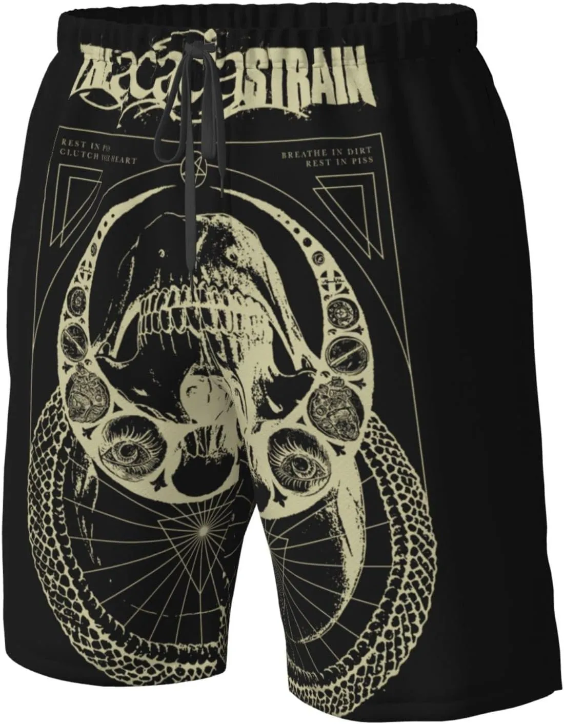 XENITE The Acacia Music and Strain Mens Swim Trunks Swim Shorts with Mesh Lining Beach Shorts Bathing Suits
