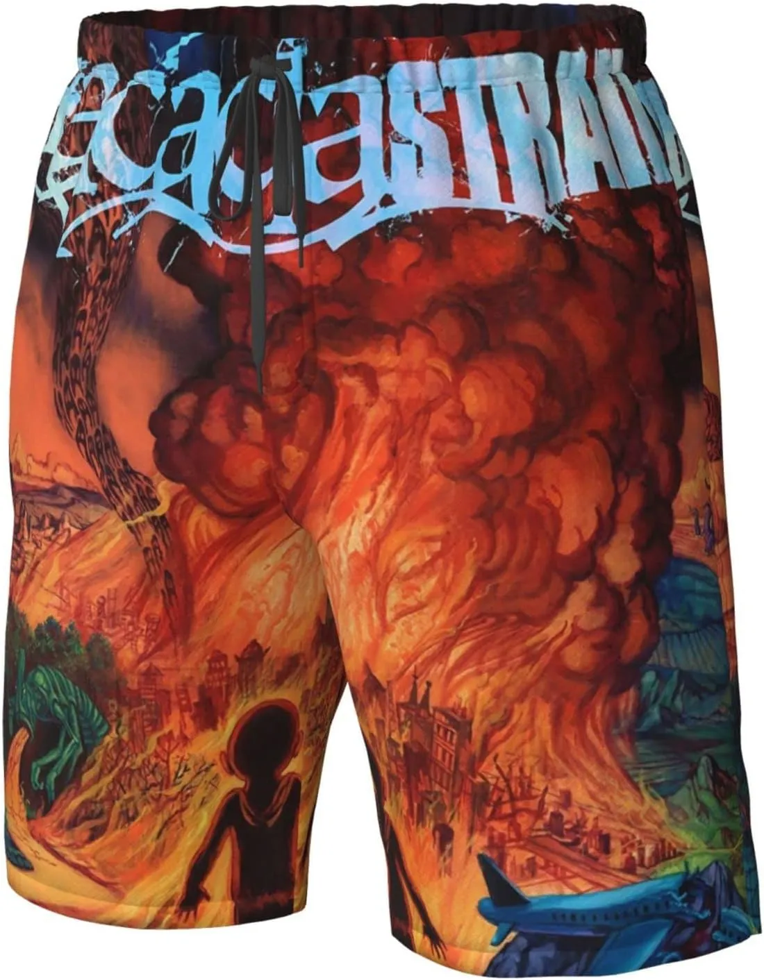 XENITE The Acacia Music and Strain Mens Swim Trunks Swim Shorts with Mesh Lining Beach Shorts Bathing Suits