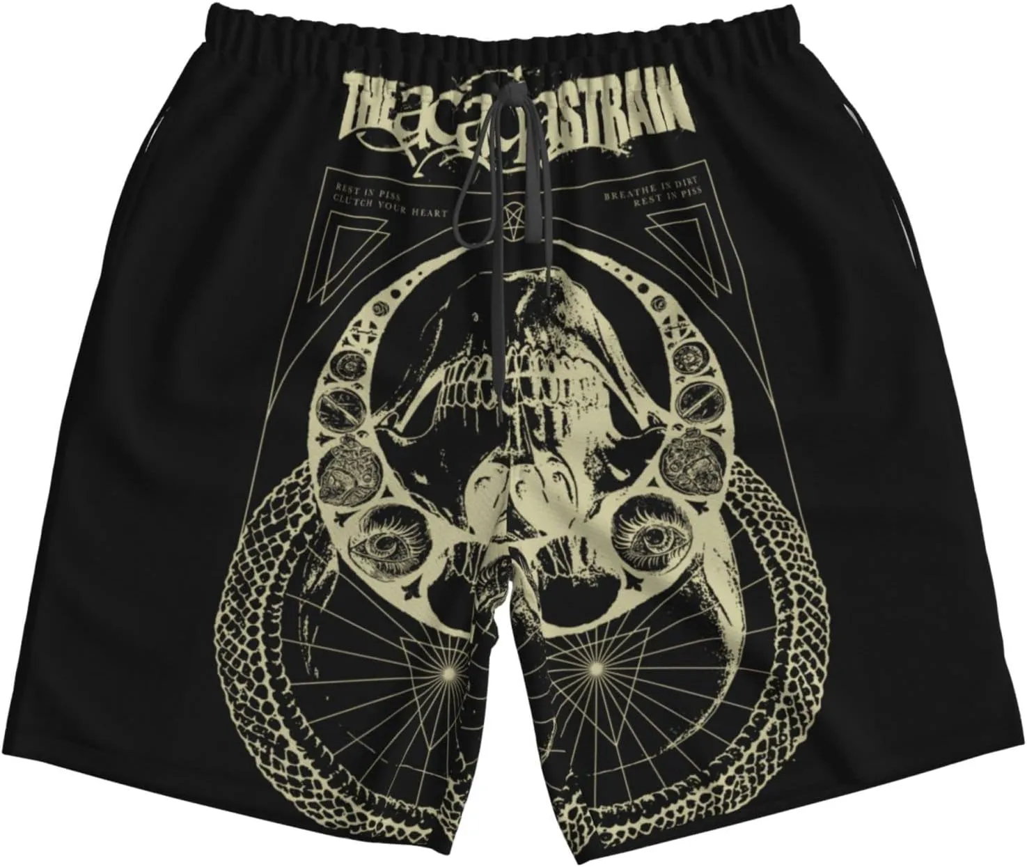 XENITE The Acacia Music and Strain Mens Swim Trunks Swim Shorts with Mesh Lining Beach Shorts Bathing Suits