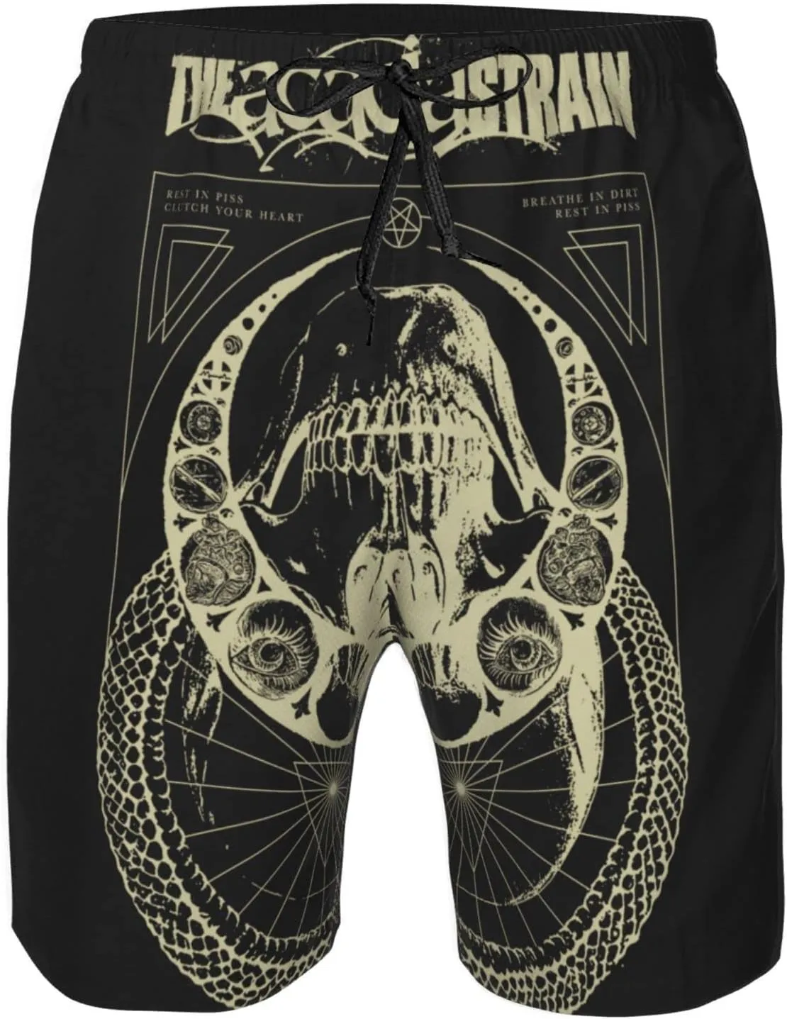 XENITE The Acacia Music and Strain Mens Swim Trunks Swim Shorts with Mesh Lining Beach Shorts Bathing Suits