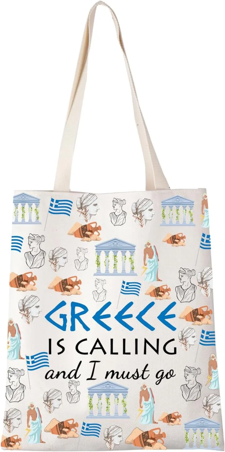 XYANFA Greece Calling Makeup Bag - Family Trip Gift, Travel Bag