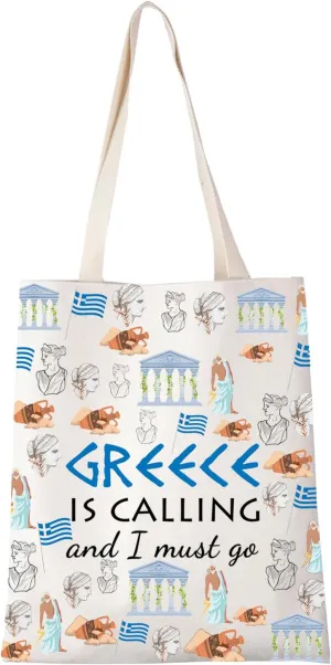 XYANFA Greece Calling Makeup Bag - Family Trip Gift, Travel Bag