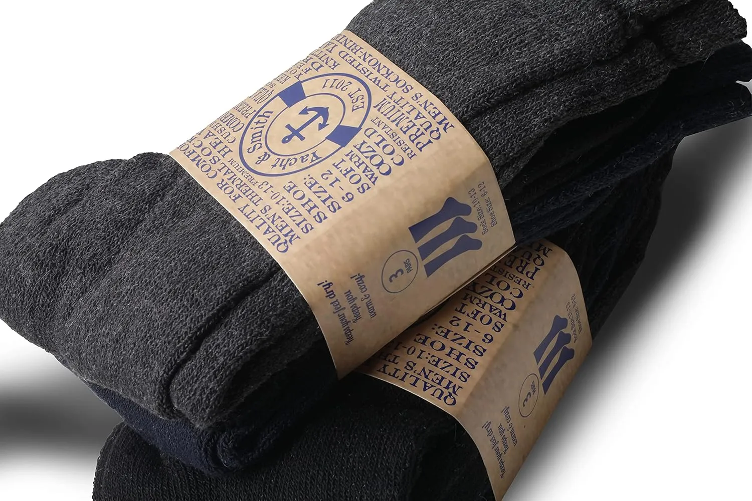 Yacht & Smith Mens and Womens Thermal Winter Socks, Warm Cold Resistant Bulk Pack