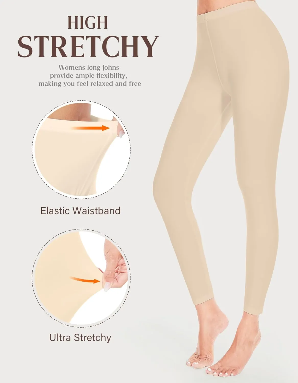 YADIFEN Women Thermal Underwear Set,Long Johns for Women Base Layer with Fleece Lined Long Underwear Top Bottom Cold Weather