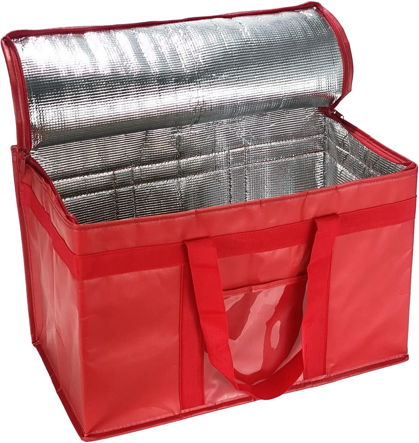 Yalin XXXL Large Insulated Cooler Bag, Styrofoam Cooler of Keep Food Hot or Cold, Reusable Double Zipper Food Delivery Bag for Grocery Shopping, 23" W x 15" H x 14" D