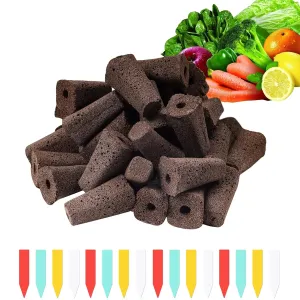 YBB 50 PCS Hydroponic Seed Pods Growth Sponges, Plant Starter Pods, Compatible with IDOO, QYO, LYKO Hydroponics Garden Growing System with Plant Labels (Square)